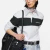 Striped polo sweatshirt