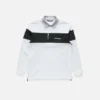 Striped polo sweatshirt