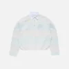 Striped polo sweatshirt