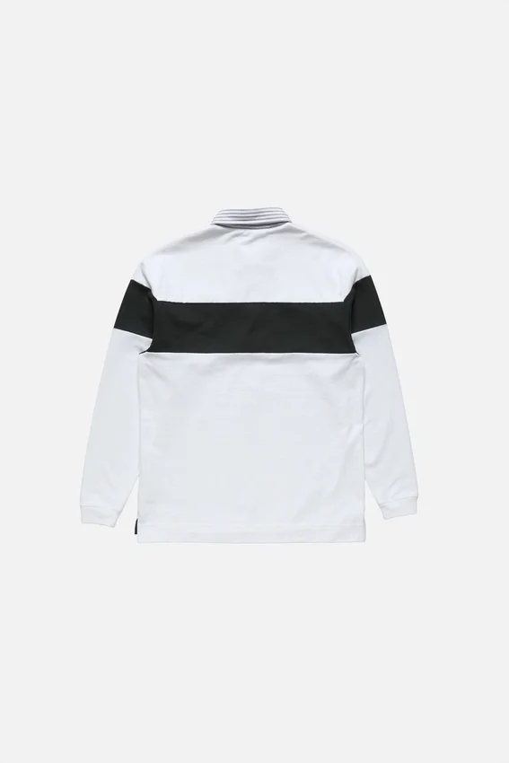 Striped polo sweatshirt