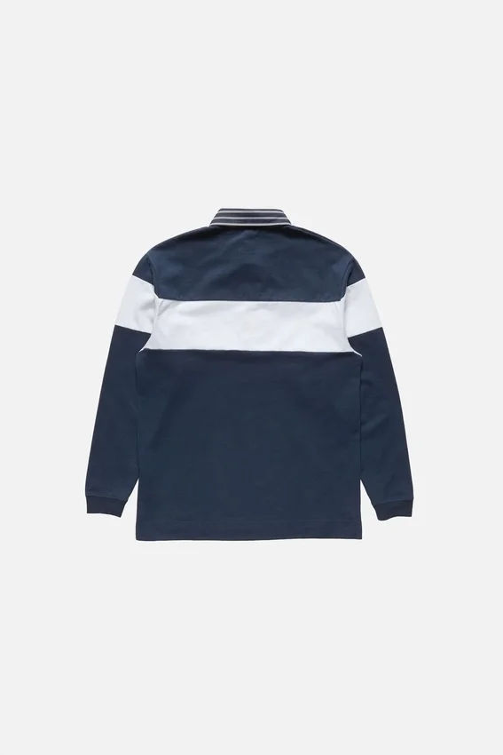 Striped polo sweatshirt