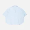 Striped poplin shirt