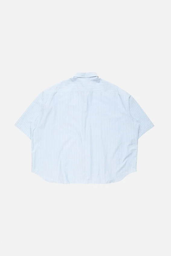 Striped poplin shirt