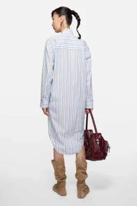 Striped shirt dress