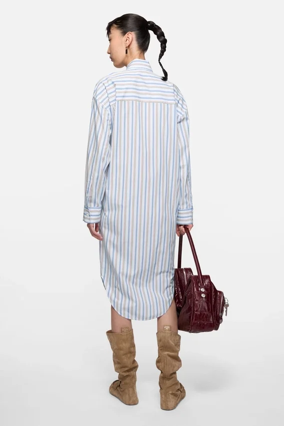 Striped shirt dress