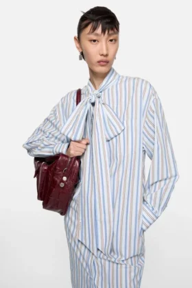 Striped shirt dress