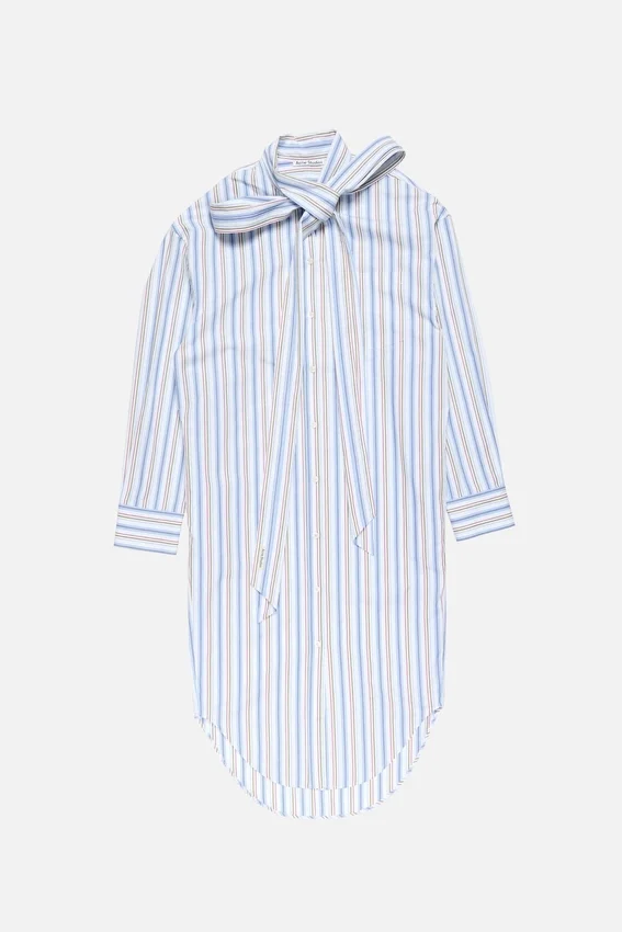 Striped shirt dress