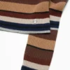 Striped wool cardigan