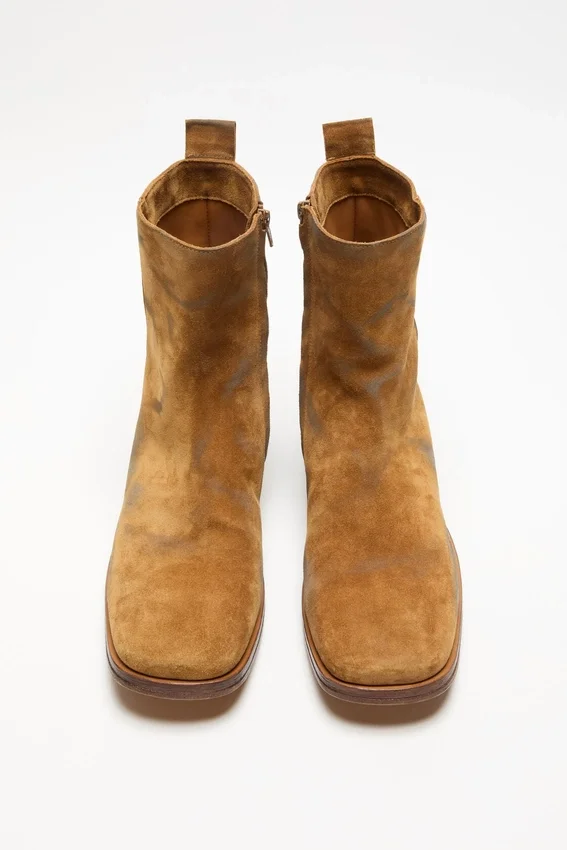 Suede ankle boots