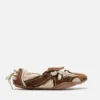 Suede lace-up shoes
