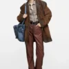 Suede suit jacket