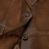 Suede suit jacket