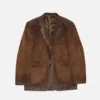 Suede suit jacket