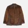Suede suit jacket