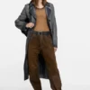 Suede trousers