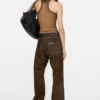 Suede trousers
