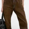 Suede trousers