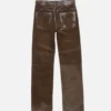 Suede trousers