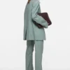 Suit jacket with scarf