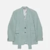 Suit jacket with scarf