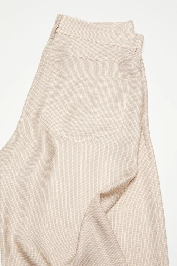 Tailored check trousers