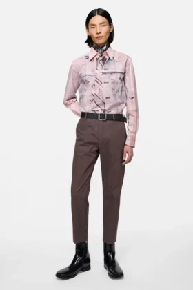Tailored cotton trousers