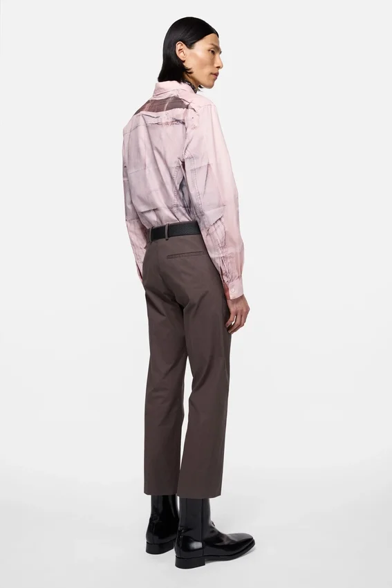 Tailored cotton trousers