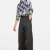 Tailored herringbone trousers