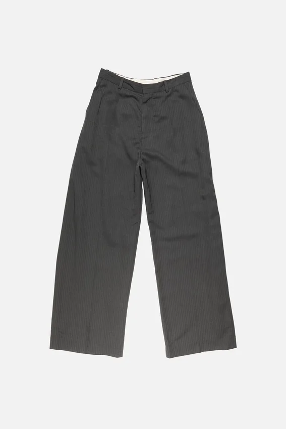 Tailored herringbone trousers