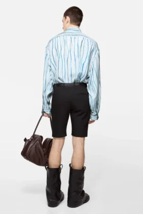 Tailored wool shorts