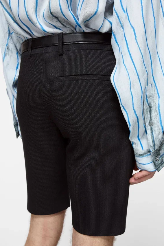 Tailored wool shorts