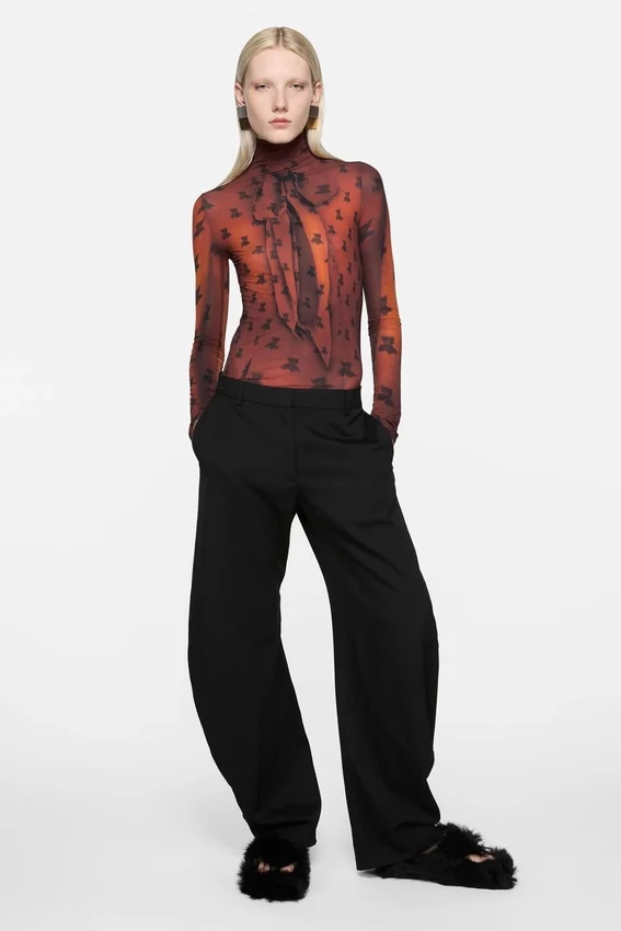 Tailored wool trousers