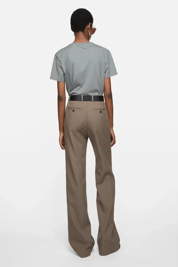 Tailored wool trousers