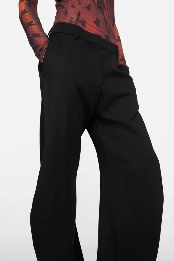 Tailored wool trousers