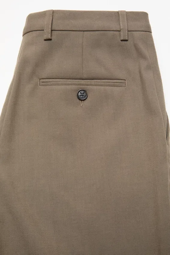 Tailored wool trousers