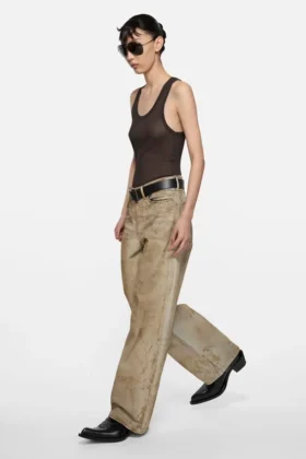 Thin ribbed tank top