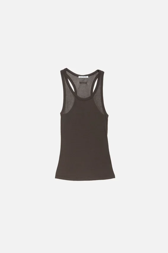 Thin ribbed tank top