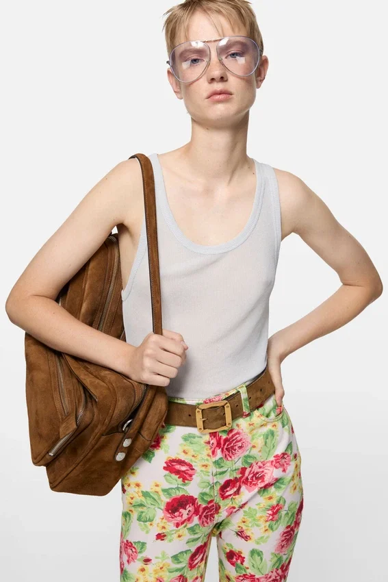 Thin ribbed tank top