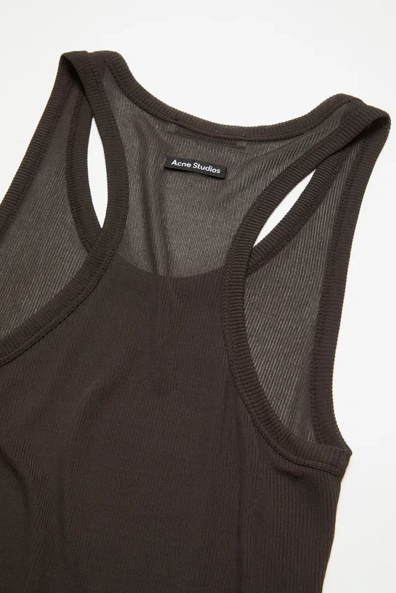 Thin ribbed tank top