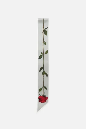 Thin silk satin scarf