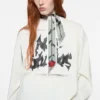 Thin silk satin scarf