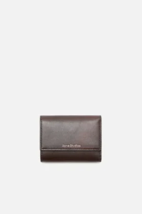 Trifold leather wallet