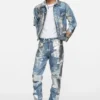 trompe-l'œil denim jacket