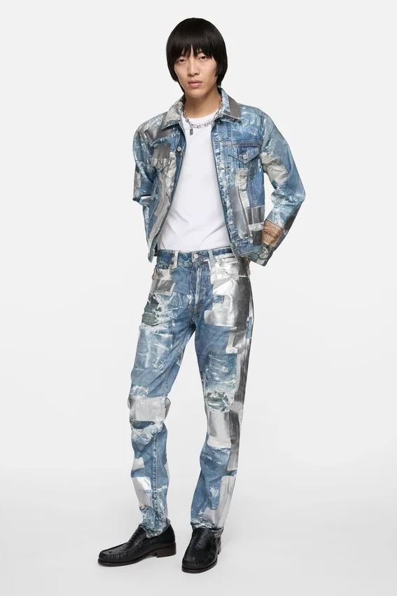 trompe-l'œil denim jacket