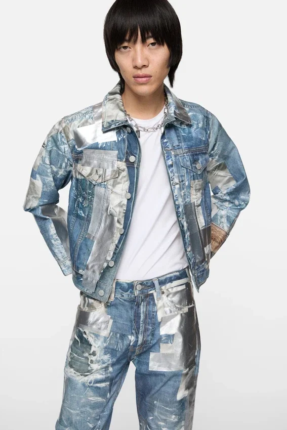 trompe-l'œil denim jacket