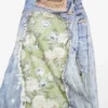 Trompe-l’œil denim shorts