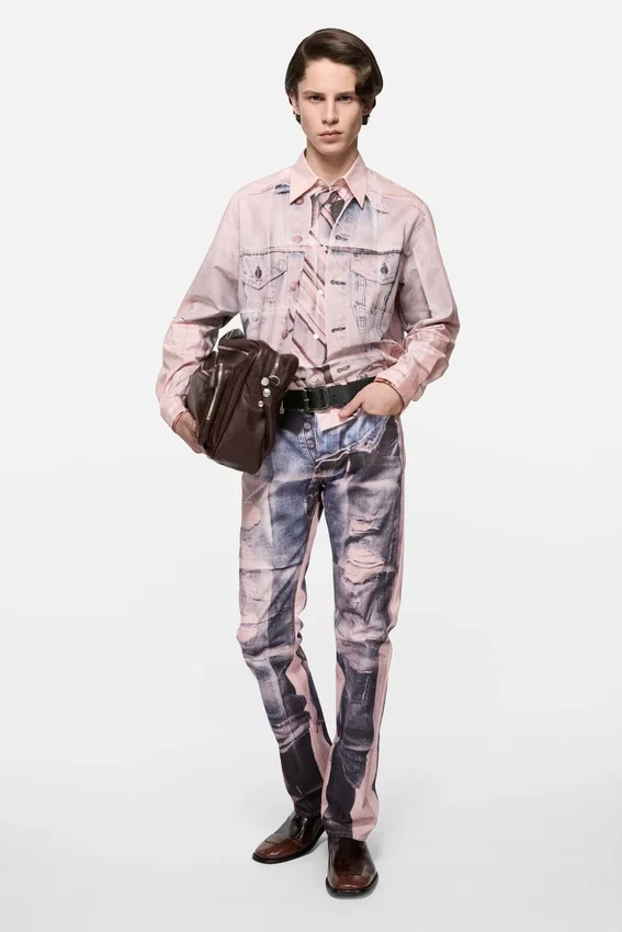 Trompe-l'œil jeans - Regular fit