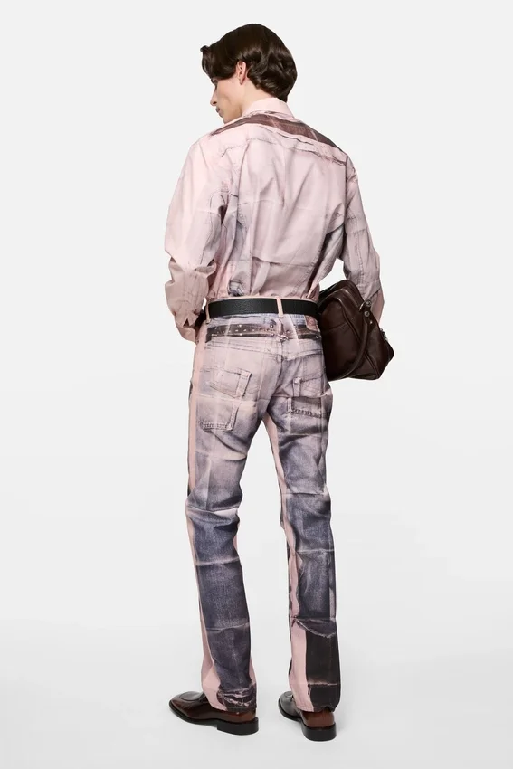 Trompe-l'œil jeans - Regular fit