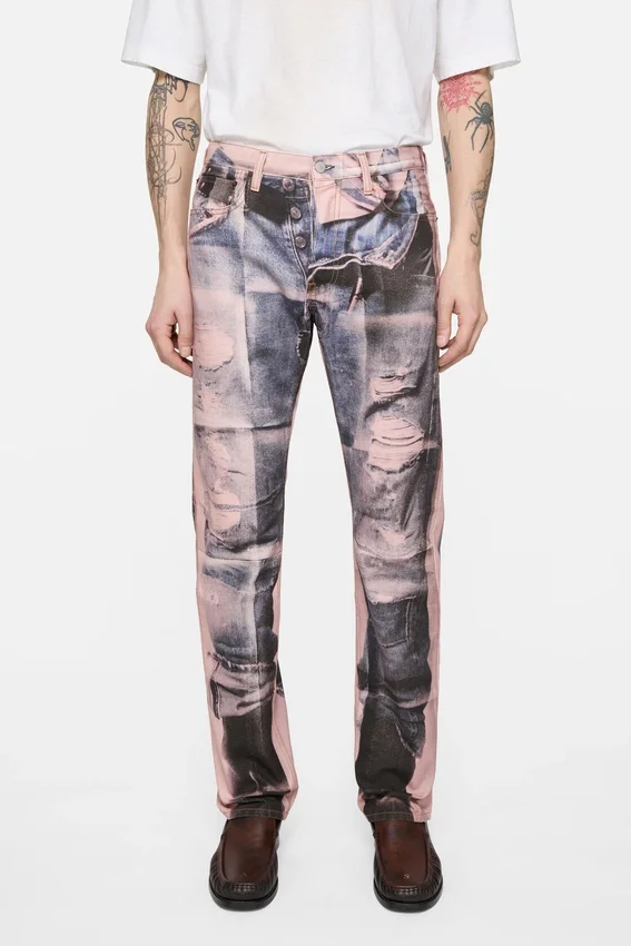 Trompe-l'œil jeans - Regular fit