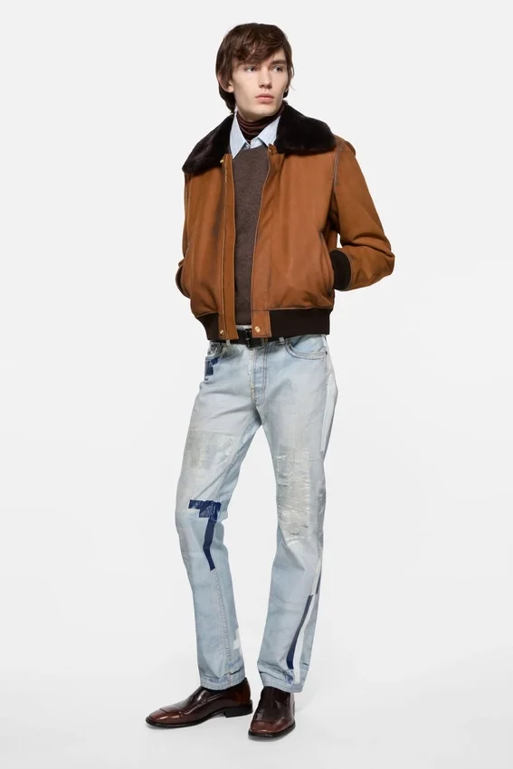 Trompe-l'œil tape jeans